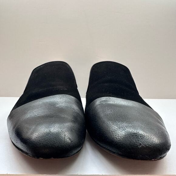 rag & bone Sabine Mule EU 38 Slides Flats Black Leather & Suede - Picture 8 of 9